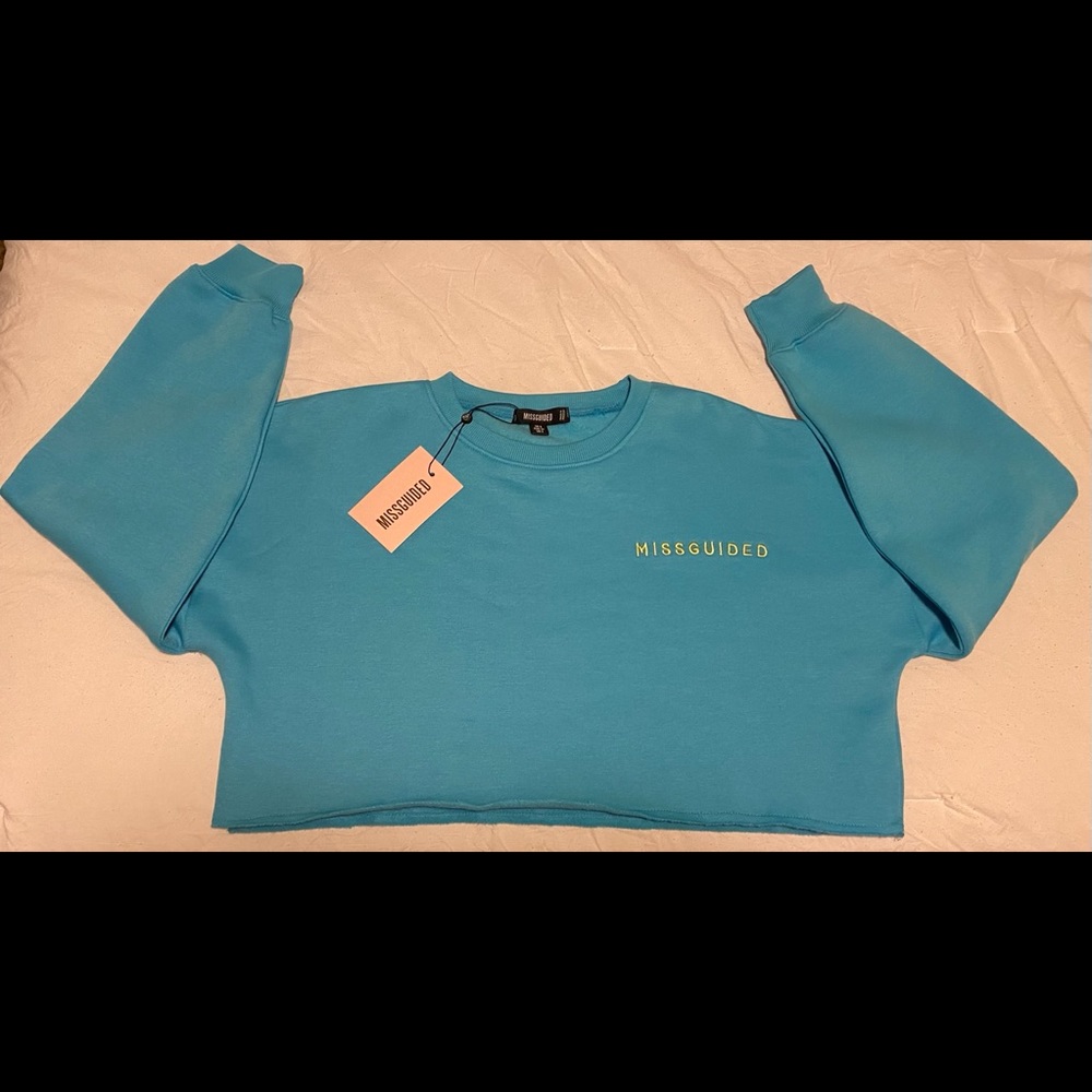 Misguided cropped sweatshirt (new with tags)